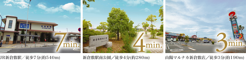 JR新倉敷駅/新倉敷駅南公園/山陽マルナカ新倉敷店